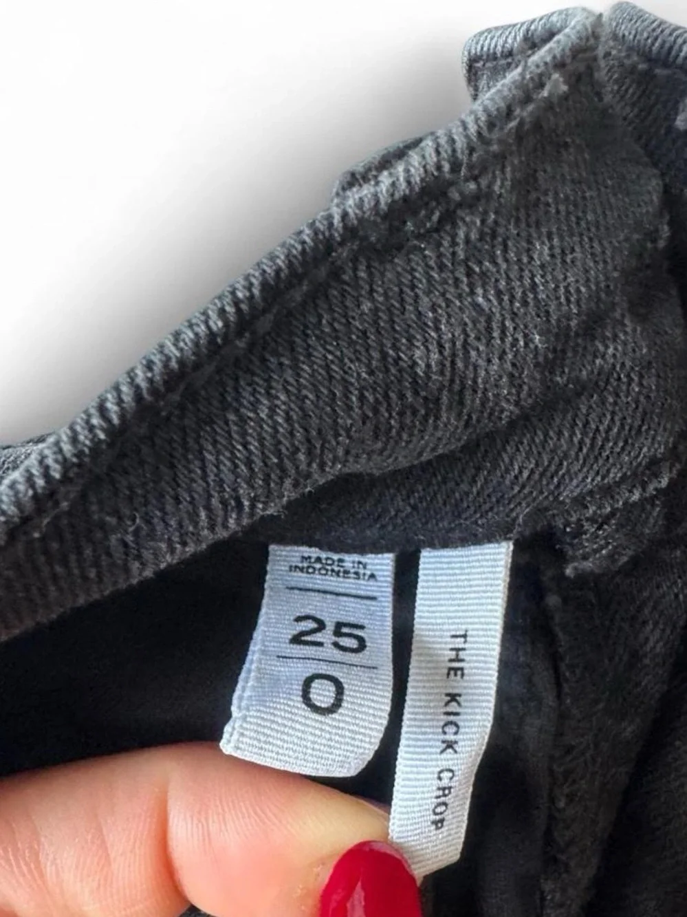 LOFT dark gray kick cropped flare jeans